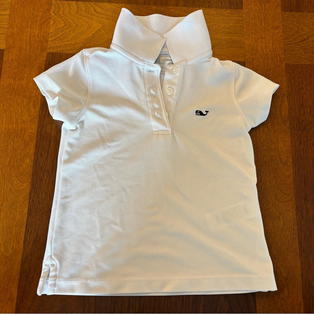Vineyard Vines white performance polo shirt size 2T